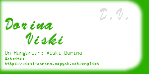 dorina viski business card